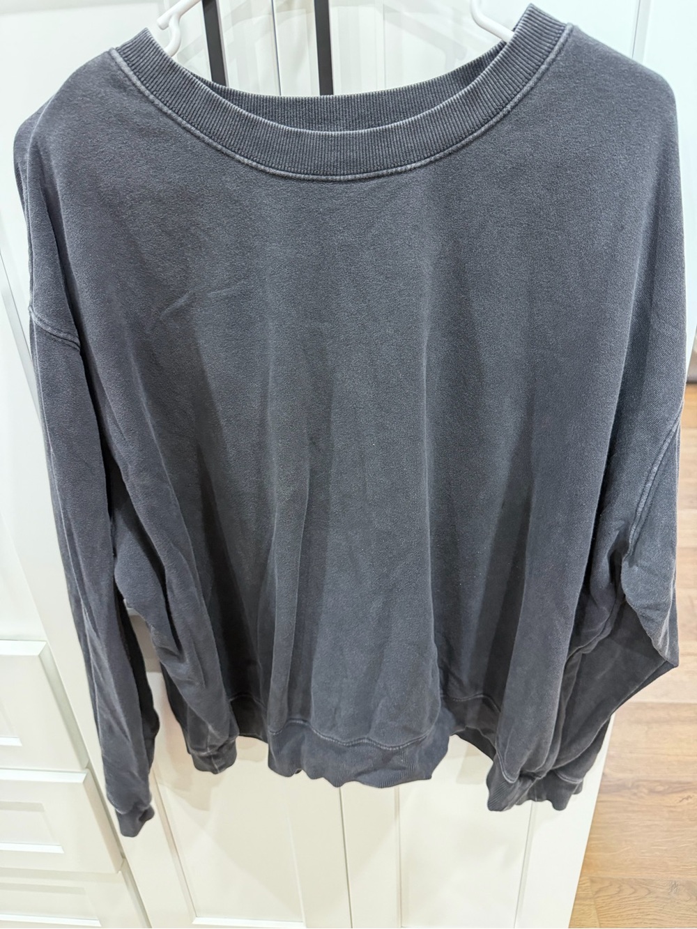 Double Zero Washed Charcoal Crewneck Sweatshirt
